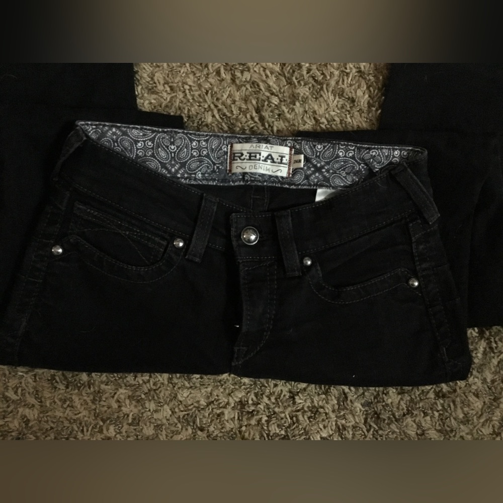 Black ariat bootcut jeans
